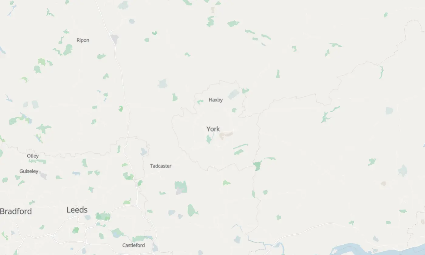 Map of York and the surrounding area
