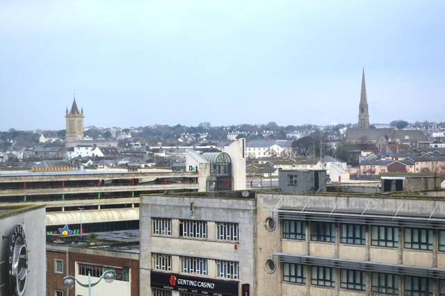 Plymouth city skyline