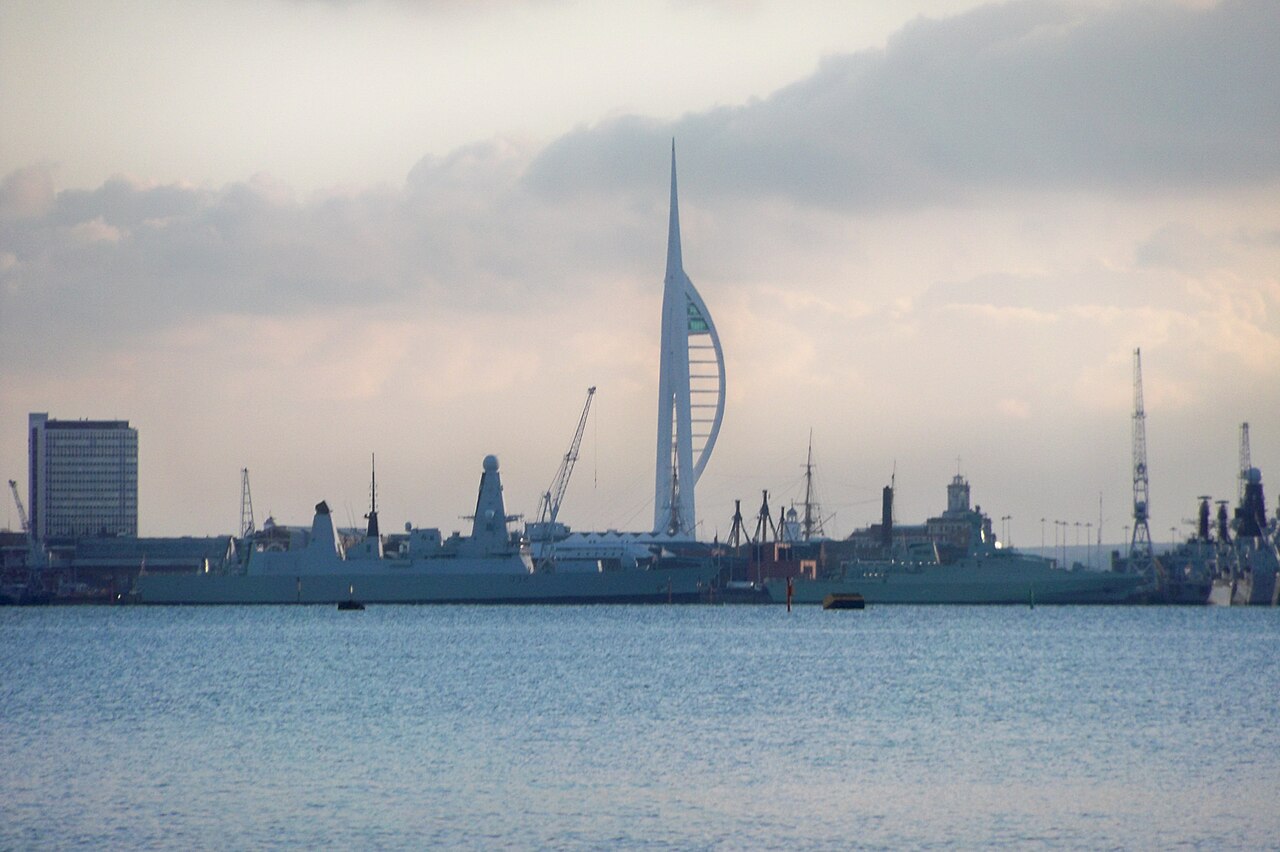 Portsmouth city skyline