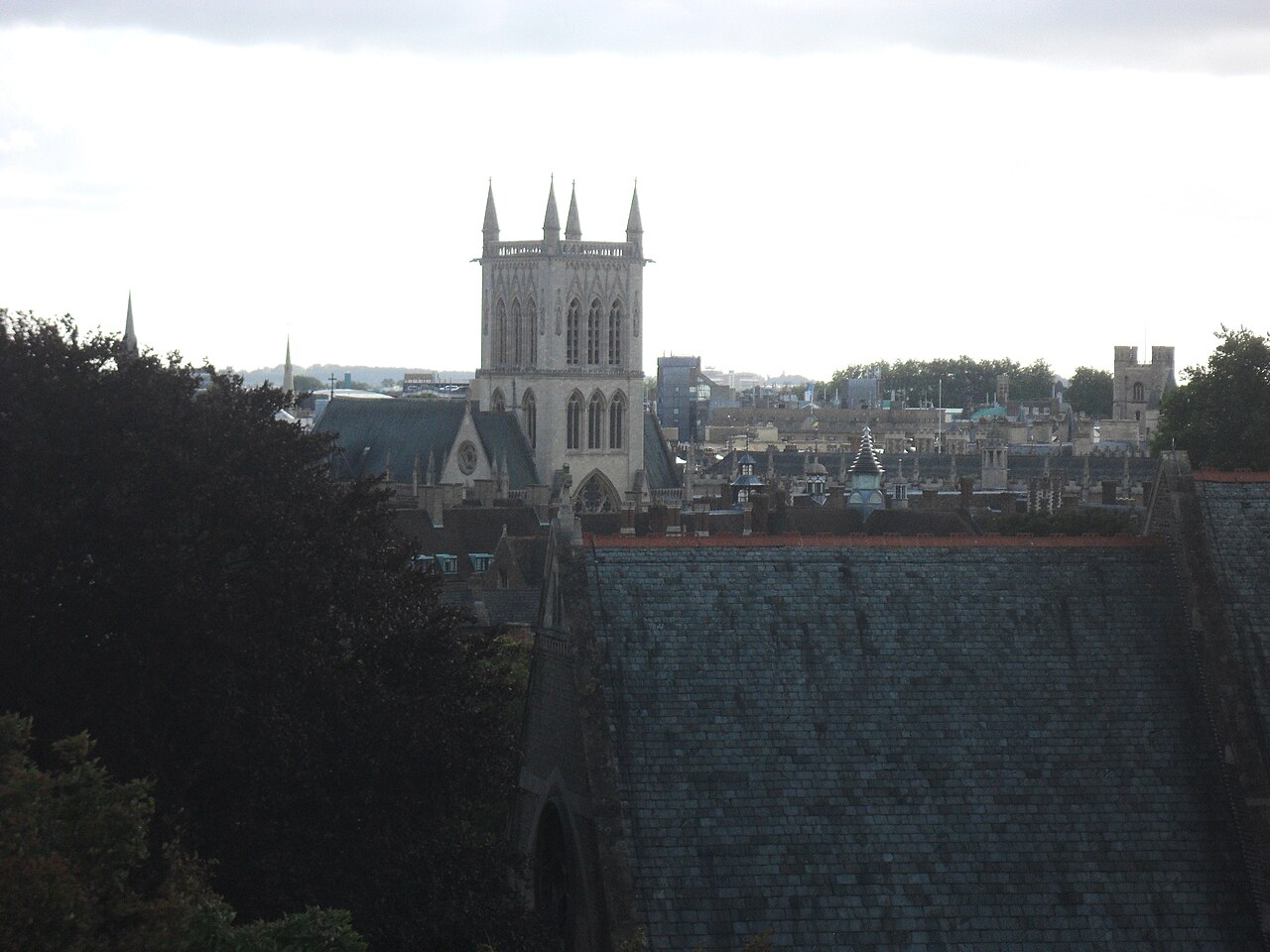Cambridge skyline from Castle Hill