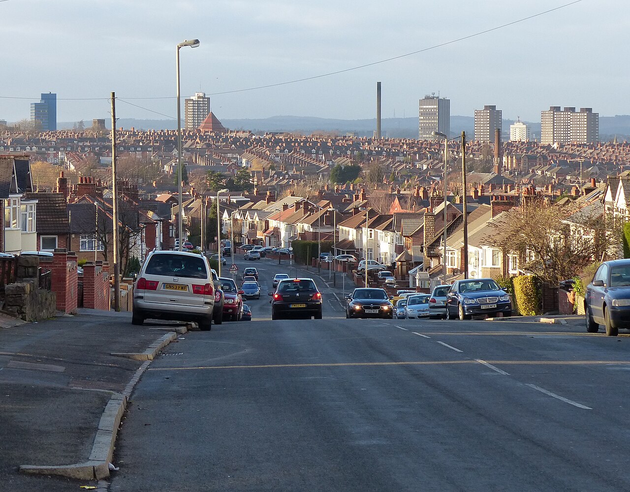 Leicester city skyline