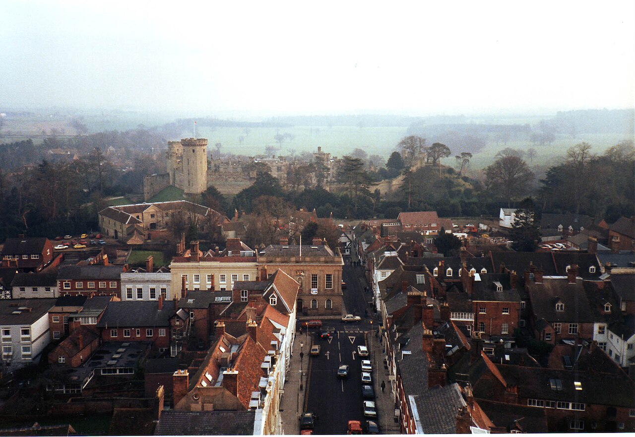 Warwick Castle and town