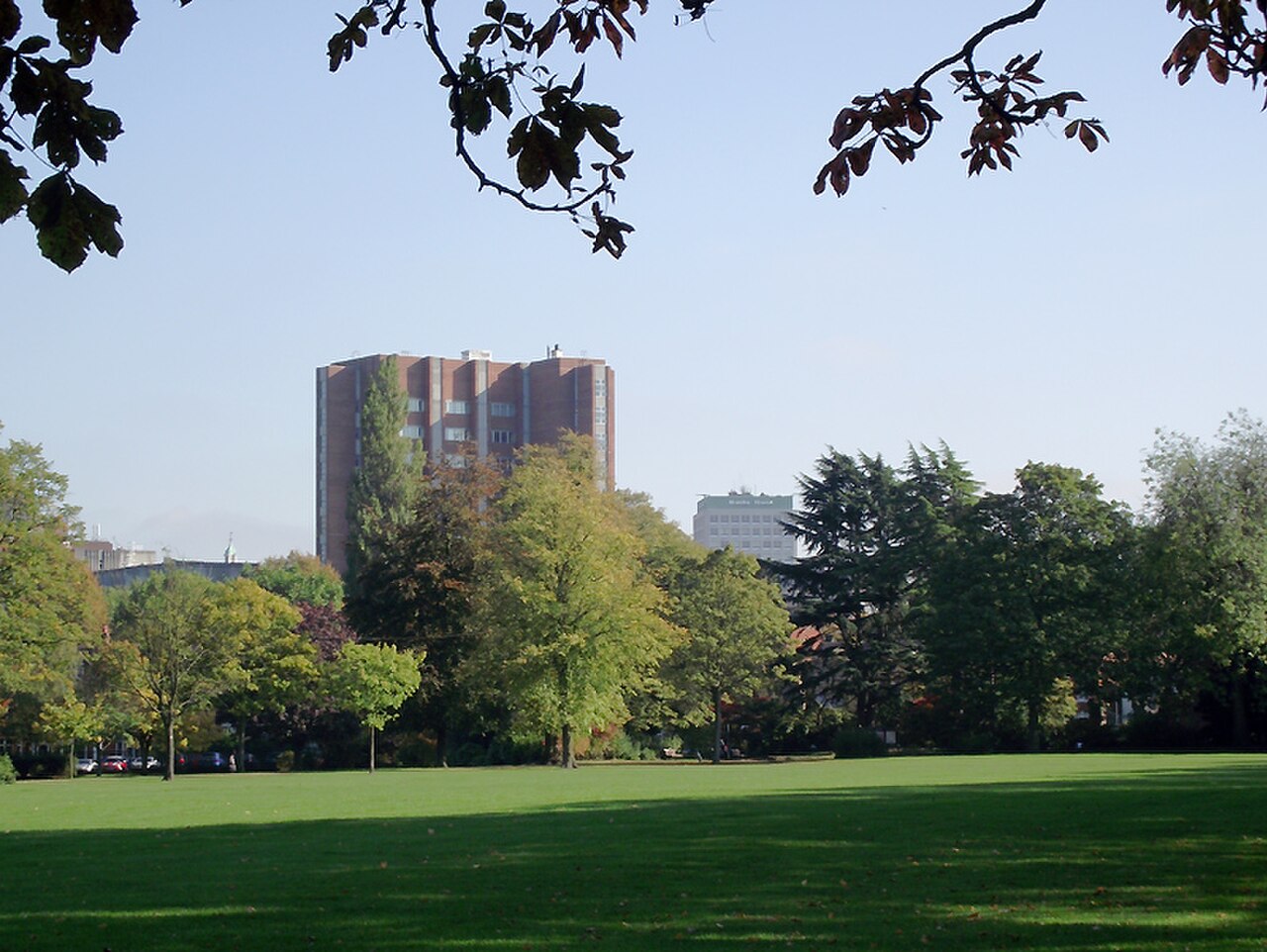 Wolverhampton skyline from West Park